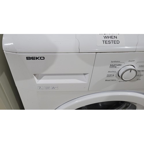 1141 - An under counter Washing machine by Beko type : WM-74135-W in working order. Trade