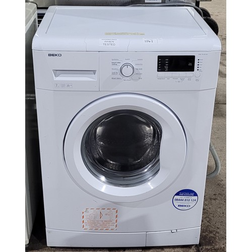 1141 - An under counter Washing machine by Beko type : WM-74135-W in working order. Trade