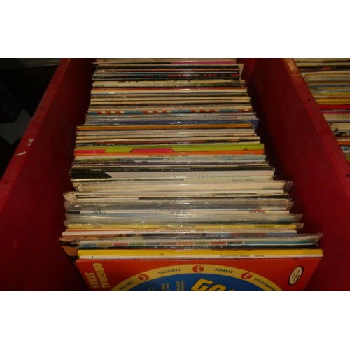 2320 - 3 x crates containing large quantity of various records please see pictures for more details, crates... 