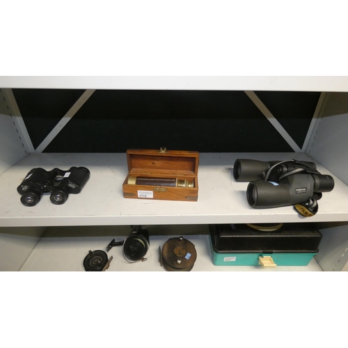 3116 - A set of Carl Zeiss Jena Jenoptem 8 x 30w binoculars, a set of Pentax 16 x 50 PCF binoculars and a r... 