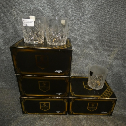 3187 - 7 Edinburgh crystal whisky tumblers