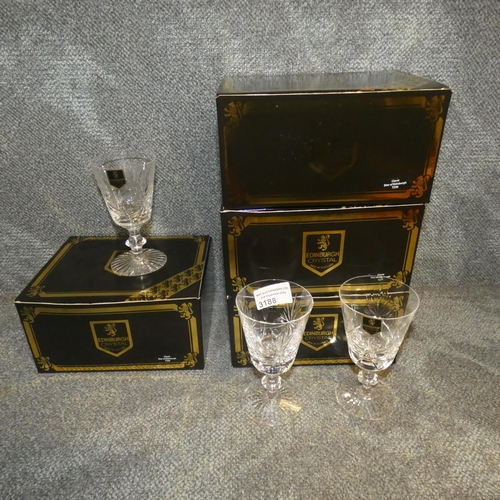 3188 - 7 Edinburgh crystal Sherry glasses