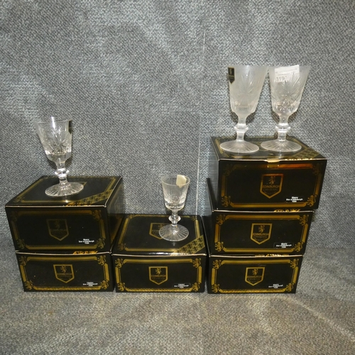 3190 - 10 Edinburgh crystal Sherry glasses