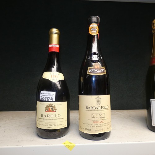 3098a - 1 bottle of 1981 Barolo & 1 bottle of 1981 Barbaresco