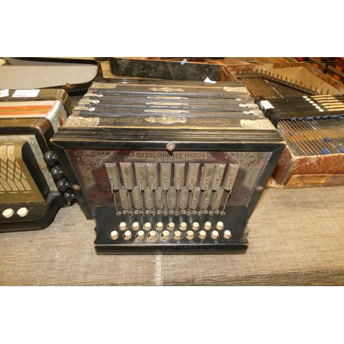 3 vintage melodeons