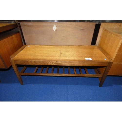 3649 - A 1970s vintage Remploy teak extending rectangular top coffee table