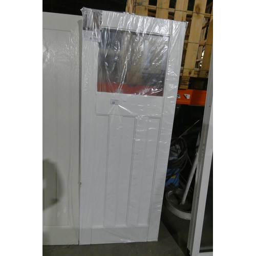 22 - 1 Jeld-Wen Deco Curated internal door with 1 glass pane approx 762 x 1981mm