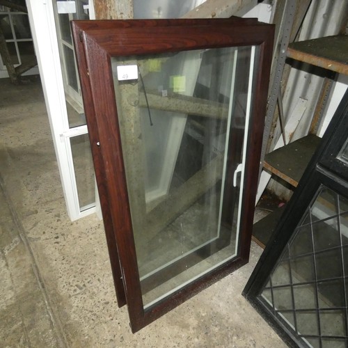 49 - 2 double glazed window units (no frame included) both at approx 75cm wide x 124cm high