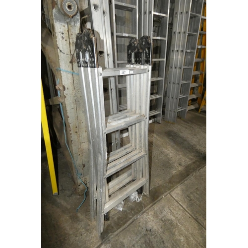 287 - An aluminium multi function ladder