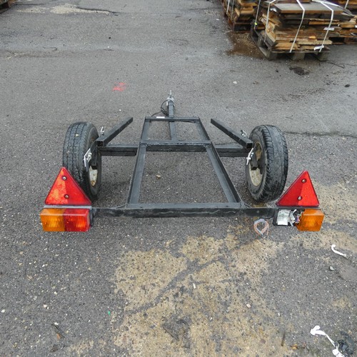 745 - 1 trailer chassis with no make or model visible, measuring approx 743cm long x 94cm wide