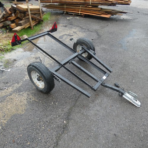 745 - 1 trailer chassis with no make or model visible, measuring approx 743cm long x 94cm wide