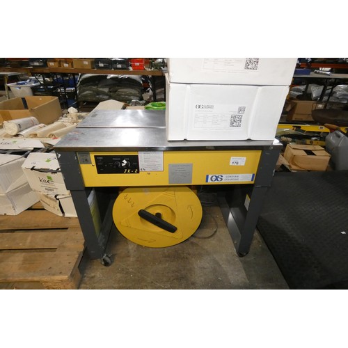 176 - A Gordian semi automatic polypropylene strapping machine type JK-2 (2003), 240v with 1 full roll (30... 