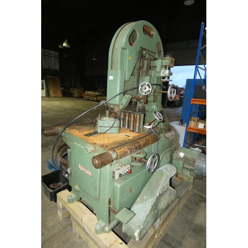 468 - A Robinson heavy duty Re-Saw type EF/T, power fed band saw. 36 inch, machine no. 1180, test no. 79/2... 