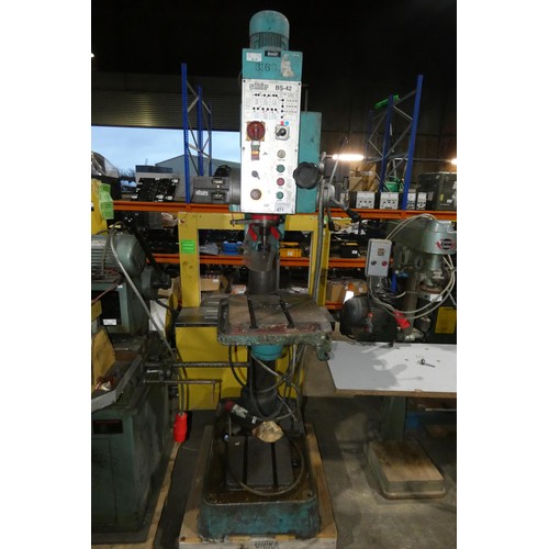 471 - 1 Sahinler geared head pillar drill model BS-42, 3ph