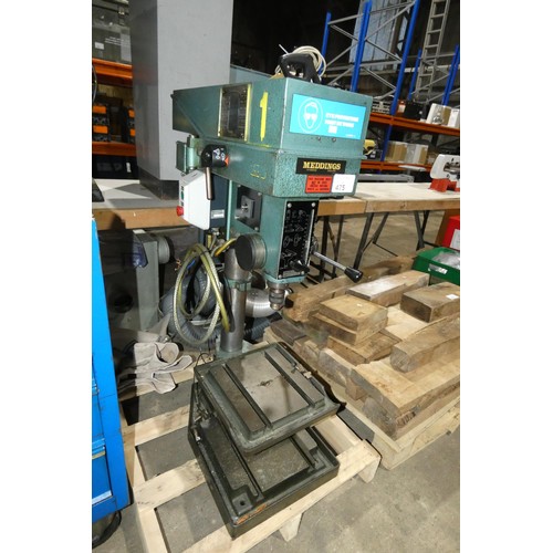 475 - A Meddings bench top pillar drill type MB4/3, 3ph