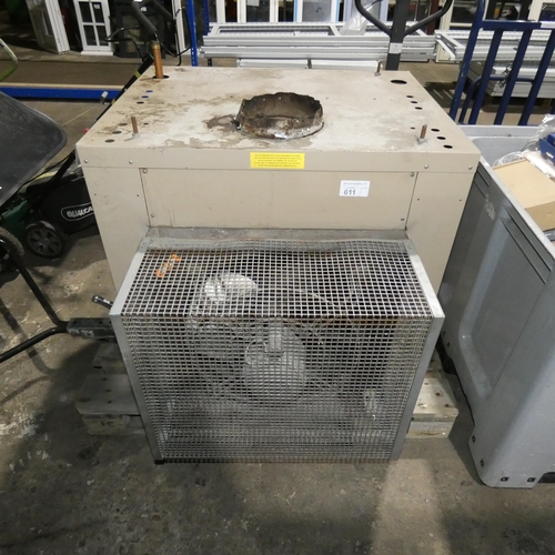 611 - 1 industrial warehouse / factory heater by Speedaire type GS49, natural gas, DOM 86056, output 45.1 ... 