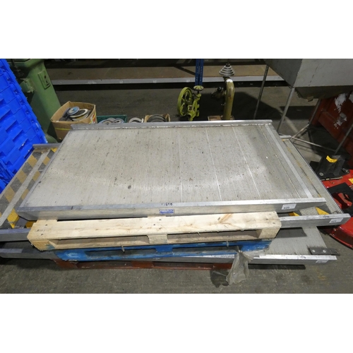 620 - An aluminium loading ramp by Raalloy approx 152cm long (top ramp)