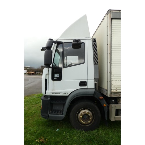 808 - Iveco  Eurocargo  (MY2008) 14 ton Box lorry c/w tail lift, & side loading door.EU05-EEV , Reg WA60 F... 