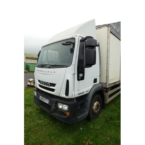 808 - Iveco  Eurocargo  (MY2008) 14 ton Box lorry c/w tail lift, & side loading door.EU05-EEV , Reg WA60 F... 