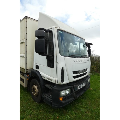 808 - Iveco  Eurocargo  (MY2008) 14 ton Box lorry c/w tail lift, & side loading door.EU05-EEV , Reg WA60 F... 