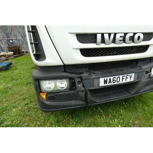 808 - Iveco  Eurocargo  (MY2008) 14 ton Box lorry c/w tail lift, & side loading door.EU05-EEV , Reg WA60 F... 