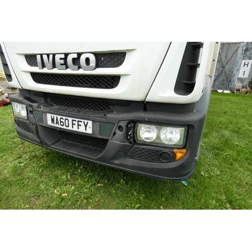 808 - Iveco  Eurocargo  (MY2008) 14 ton Box lorry c/w tail lift, & side loading door.EU05-EEV , Reg WA60 F... 