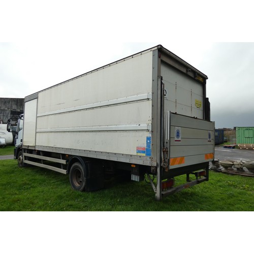 808 - Iveco  Eurocargo  (MY2008) 14 ton Box lorry c/w tail lift, & side loading door.EU05-EEV , Reg WA60 F... 