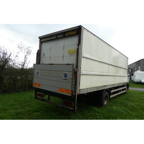 808 - Iveco  Eurocargo  (MY2008) 14 ton Box lorry c/w tail lift, & side loading door.EU05-EEV , Reg WA60 F... 