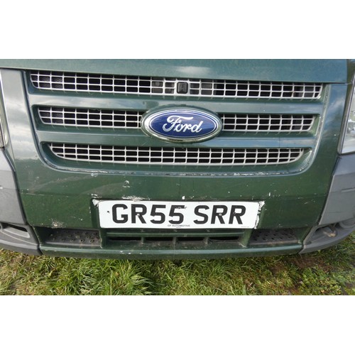 805 - Ford Transit 155 T350 RWD High Roof LWB panel van, Reg GR55 SRR, 1st reg 25/01/2012, 6 Spd manual Di... 