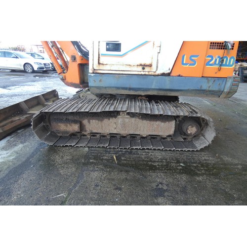 824 - Pel Job LS2000 digger, 1988, 3.4 ton, with 2 buckets, & wide metal swamp tracks, aux piping. 20kw.  ... 