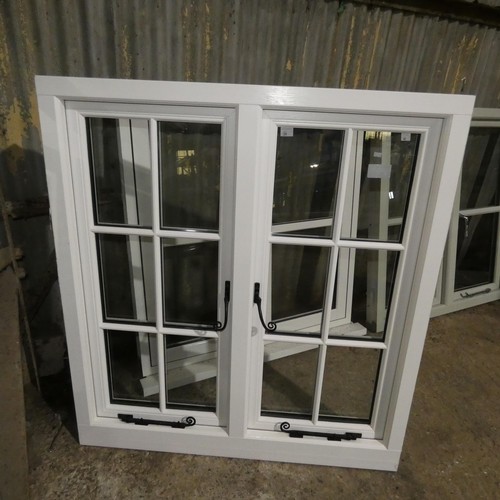 38 - An Evolution Storm PVC double glazed casement window, colour is black & white outside / white inside... 