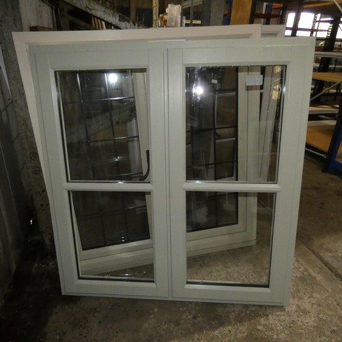 40 - An Evolution Storm PVC double glazed casement window, colour is Farrow and Ball Mizzle on both sides... 