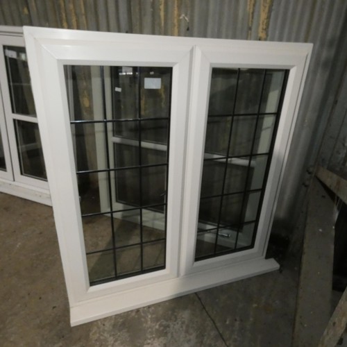 41 - A PVC double glazed casement window, colour is cream on both sides, overall size of frame is approx ... 