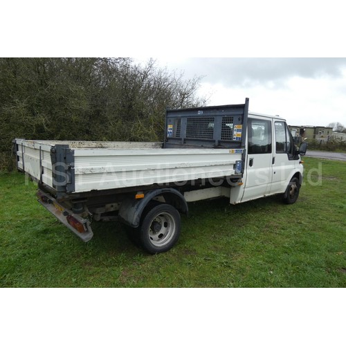 804 - Ford Transit 350 LWB TD Crew cab, Tipper,  Reg. VO52 SCZ, 1st reg 26/09/2002, 5 sp manual Diesel 240... 