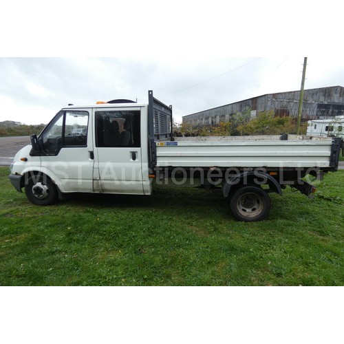 804 - Ford Transit 350 LWB TD Crew cab, Tipper,  Reg. VO52 SCZ, 1st reg 26/09/2002, 5 sp manual Diesel 240... 