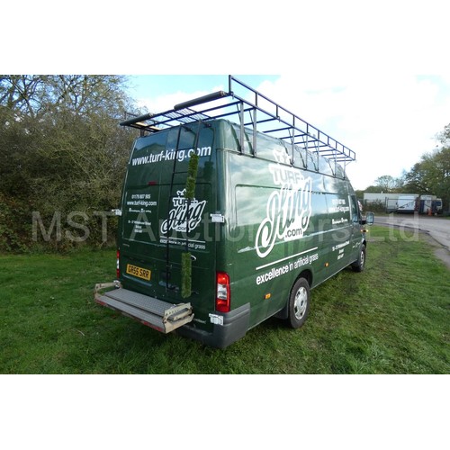 805 - Ford Transit 155 T350 RWD High Roof LWB panel van, Reg GR55 SRR, 1st reg 25/01/2012, 6 Spd manual Di... 