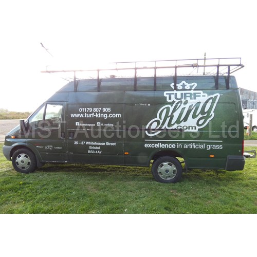 805 - Ford Transit 155 T350 RWD High Roof LWB panel van, Reg GR55 SRR, 1st reg 25/01/2012, 6 Spd manual Di... 