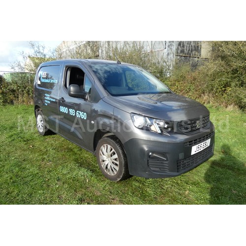 807 - Peugeot Partner  Professional L1B  1.5 Blue HDi 100 panel van, Grey,  Reg: J55 EBJ, (personal reg) 1... 