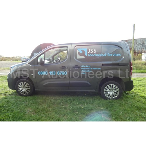 807 - Peugeot Partner  Professional L1B  1.5 Blue HDi 100 panel van, Grey,  Reg: J55 EBJ, (personal reg) 1... 