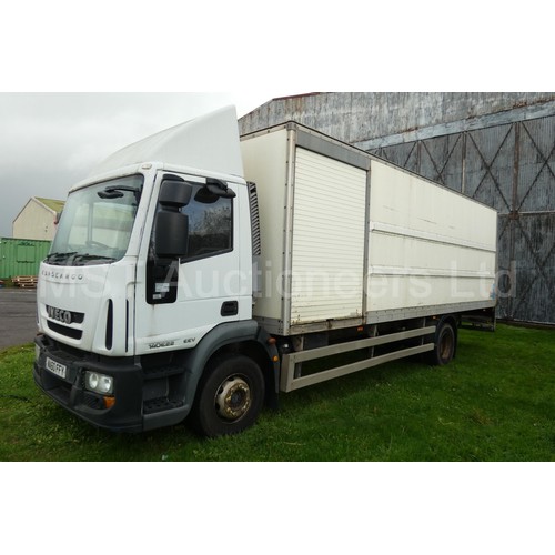 808 - Iveco  Eurocargo  (MY2008) 14 ton Box lorry c/w tail lift, & side loading door.EU05-EEV , Reg WA60 F... 