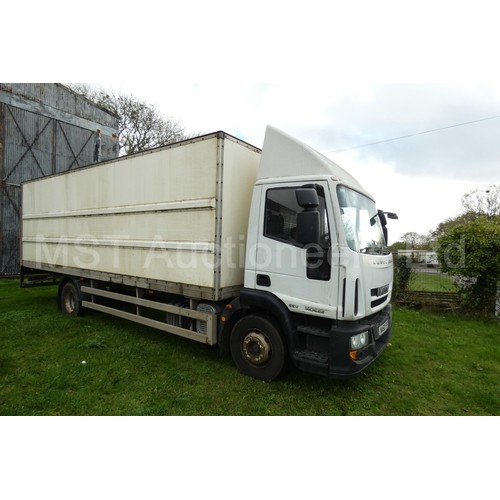 808 - Iveco  Eurocargo  (MY2008) 14 ton Box lorry c/w tail lift, & side loading door.EU05-EEV , Reg WA60 F... 