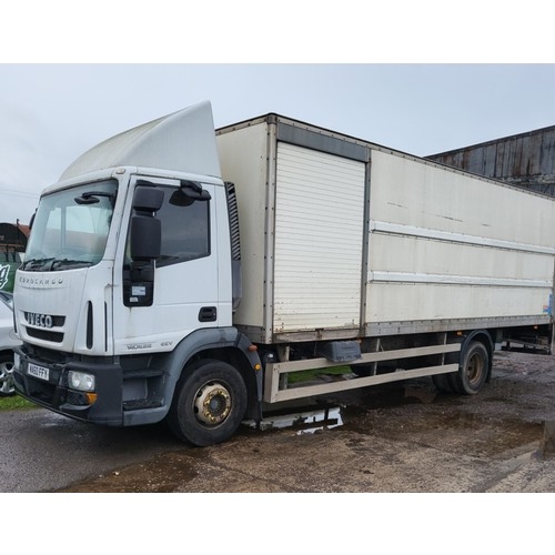 808 - Iveco  Eurocargo  (MY2008) 14 ton Box lorry c/w tail lift, & side loading door.EU05-EEV , Reg WA60 F... 