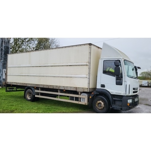 808 - Iveco  Eurocargo  (MY2008) 14 ton Box lorry c/w tail lift, & side loading door.EU05-EEV , Reg WA60 F... 