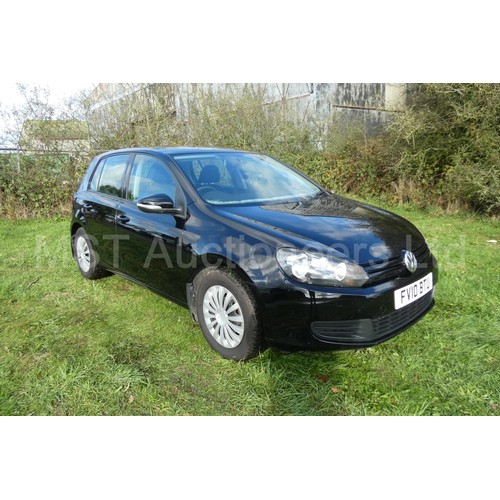 815 - Volkswagen Golf S TDI 5 dr hatchback, Reg FV10 BTU, 1st reg 04/05/2010, 5 spd manual diesel 1598cc, ... 