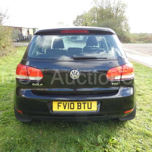 815 - Volkswagen Golf S TDI 5 dr hatchback, Reg FV10 BTU, 1st reg 04/05/2010, 5 spd manual diesel 1598cc, ... 