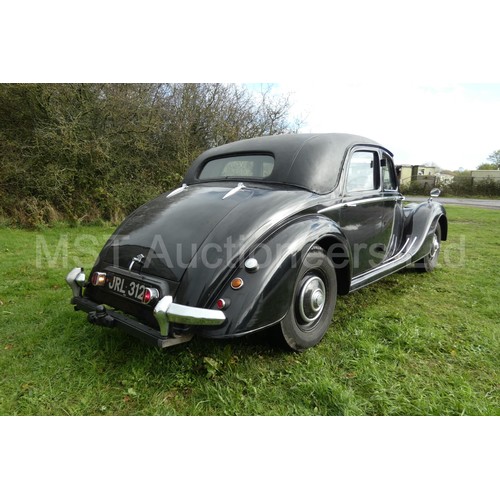 819 - Riley RMA 1.5 Saloon, reg. No. JRL 312, 1st Reg. 10/06/1947, Buff Log Book, Black Manual, 1496cc Pet... 