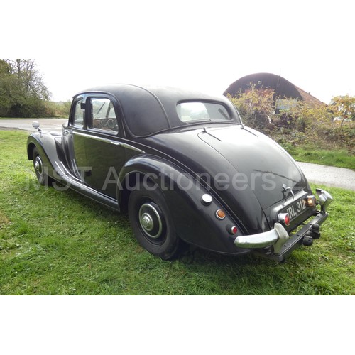 819 - Riley RMA 1.5 Saloon, reg. No. JRL 312, 1st Reg. 10/06/1947, Buff Log Book, Black Manual, 1496cc Pet... 