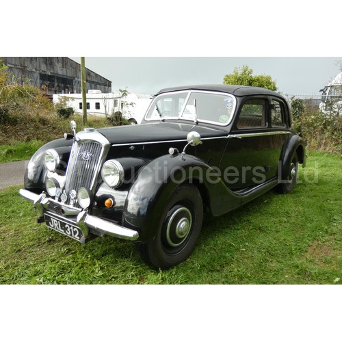 819 - Riley RMA 1.5 Saloon, reg. No. JRL 312, 1st Reg. 10/06/1947, Buff Log Book, Black Manual, 1496cc Pet... 