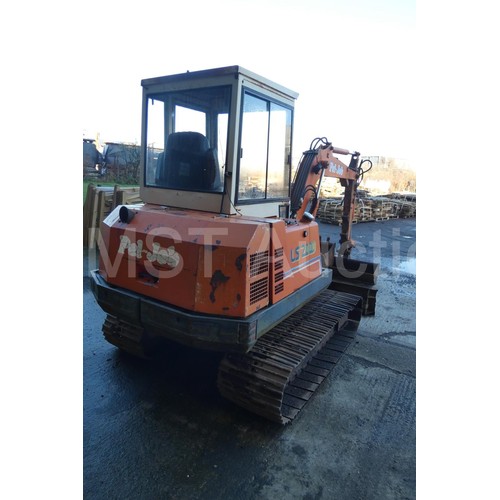 824 - Pel Job LS2000 digger, 1988, 3.4 ton, with 2 buckets, & wide metal swamp tracks, aux piping. 20kw.  ... 