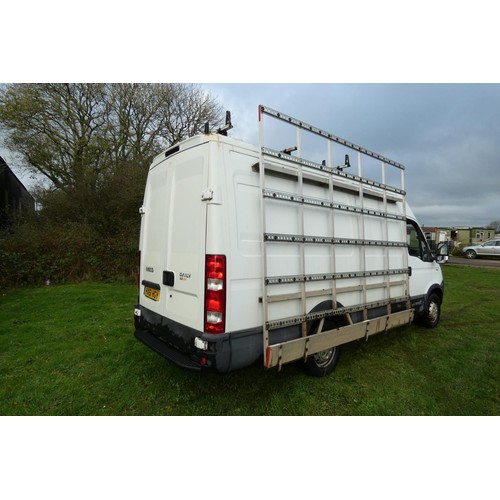 818 - Iveco Daily 35S11 HPI MWB Hi-roof 3000 Van , White, Reg HX61 HGY, 11/10/2011, 5 spd manual diesel 22... 